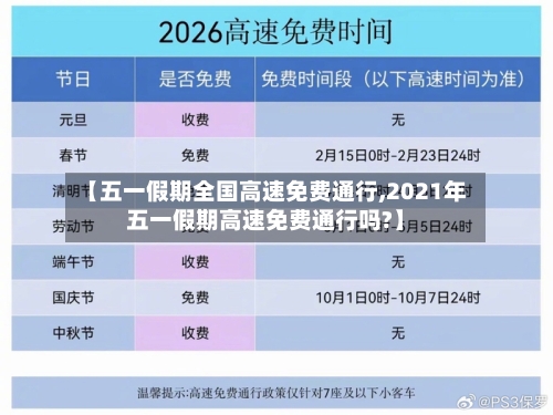 【五一假期全国高速免费通行,2021年五一假期高速免费通行吗?】-第2张图片