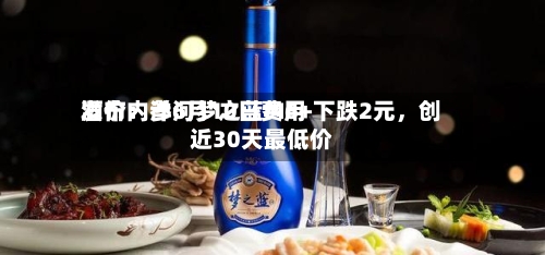 酒价内参6月10日费用发布：洋河梦之蓝M6+下跌2元	，创近30天最低价-第2张图片
