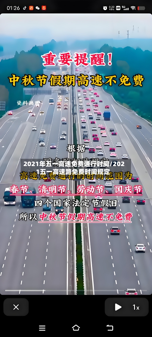 2021年五一高速免费通行时间/2021五一高速路免费时间规定