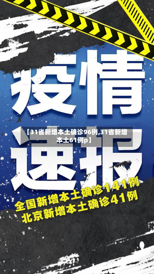 【31省新增本土确诊96例,31省新增本土61例p】-第2张图片
