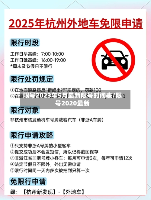 限号2023年5月最新限号时间表/限号2020最新-第2张图片
