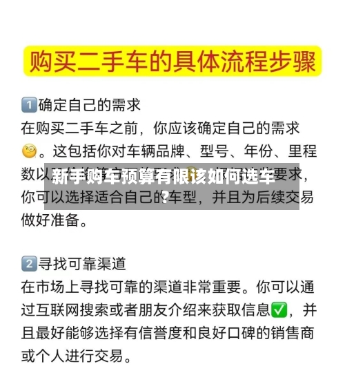 新手购车预算有限该如何选车?-第2张图片