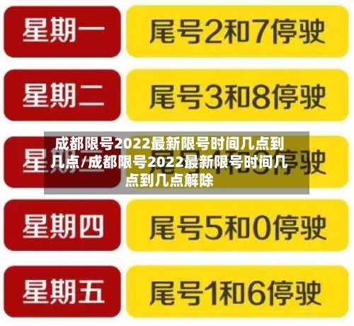 成都限号2022最新限号时间几点到几点/成都限号2022最新限号时间几点到几点解除