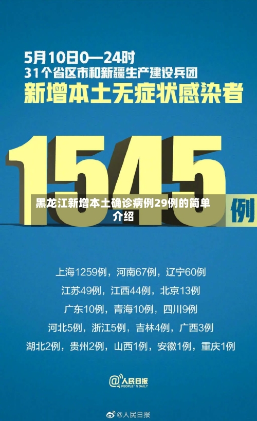 黑龙江新增本土确诊病例29例的简单介绍