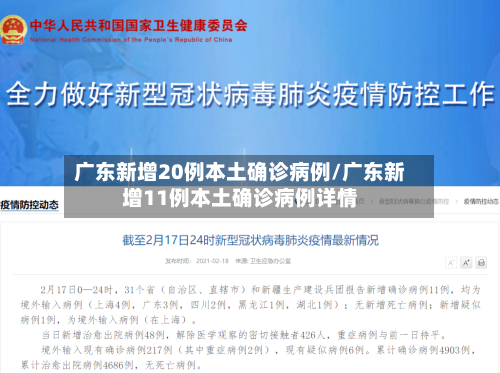 广东新增20例本土确诊病例/广东新增11例本土确诊病例详情