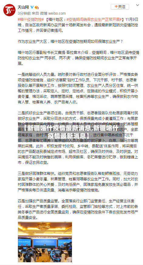 【新疆喀什疫情最新消息,新疆喀什疫情最新消息】-第2张图片